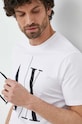 Armani Exchange t-shirt bawełniany 8NZTPA.ZJH4Z biały