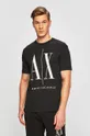 czarny Armani Exchange t-shirt bawełniany Męski