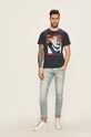 Pepe Jeans - Tricou Jansen bleumarin PM506090