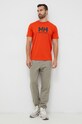 Helly Hansen t-shirt HH LOGO T-SHIRT 33979 pomarańczowy SS24