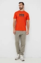 Helly Hansen tricou HH LOGO T-SHIRT portocaliu