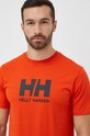 Helly Hansen t-shirt HH LOGO T-SHIRT pomarańczowy 33979