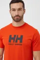 pomarańczowy Helly Hansen t-shirt HH LOGO T-SHIRT