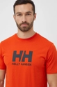 pomarańczowy Helly Hansen t-shirt HH LOGO T-SHIRT