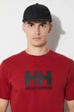 Helly Hansen t-shirt HH LOGO T-SHIRT 33979 czerwony