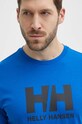 Helly Hansen t-shirt bawełniany niebieski 33979