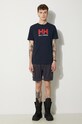 Helly Hansen t-shirt in cotone 33979 blu navy SS24