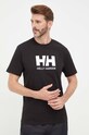 Helly Hansen tricou HH LOGO T-SHIRT negru 33979