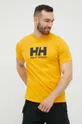 žlutá Tričko Helly Hansen HH LOGO T-SHIRT