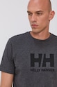 Helly Hansen t-shirt HH LOGO T-SHIRT szary 33979