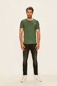 Guess Jeans - Tričko U94M09.JR00A zelená SS20