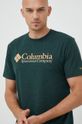 ciemny zielony Columbia t-shirt Męski