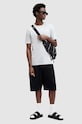 Βαμβακερό μπλουζάκι AllSaints BRACE SS CREW MD131G γκρί