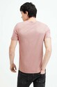 Îmbrăcăminte AllSaints tricou din bumbac BRACE SS CREW MD131G roz