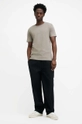 AllSaints tricou din bumbac BRACE SS CREW gri MD131G