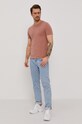 AllSaints t-shirt BRACE TONIC CREW MD131G różowy AA00