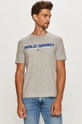 szary Polo Ralph Lauren - T-shirt 710750444007