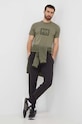 Βαμβακερό μπλουζάκι Helly Hansen TOKYO 53285 πράσινο AW24