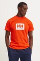 Хлопковая футболка Helly Hansen TOKYO 53285 оранжевый AW24