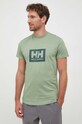 Βαμβακερό μπλουζάκι Helly Hansen TOKYO 53285 πράσινο AW24