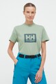 Ρούχα Βαμβακερό μπλουζάκι Helly Hansen TOKYO 53285 πράσινο