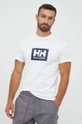 biały Helly Hansen t-shirt bawełniany