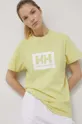 Bavlnené tričko Helly Hansen žltá