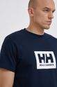 Одежда Хлопковая футболка Helly Hansen TOKYO 53285 тёмно-синий