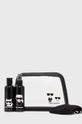 czarny Karl Lagerfeld Zestaw podróżny - kosmetyczka, maseczka i dwa pojemniki 211W3916 Damski