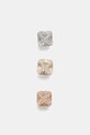 Aldo - Σκουλαρίκια (3-pack) ζιρκόνια ασημί DOLONNA.962