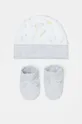 серый OVS - Шапочка и обувь для новорожденного Детский