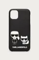 czarny Karl Lagerfeld Etui na telefon iPhone 12 CG200023 Unisex