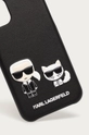 Puzdro na mobil Karl Lagerfeld iPhone 12 čierna