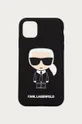 czarny Karl Lagerfeld Etui na telefon iPhone 12 CG200033 Unisex