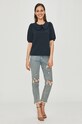 Jacqueline de Yong - Blúzka 15220587 tmavomodrá SS21