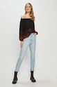 Desigual - Bluza 21SWBW50 negru SS21