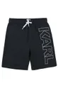Karl Lagerfeld - Dječje kratke hlače za kupanje crna