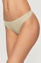 Pieces - Stringi (2-pack) dzianina beżowy 17107723