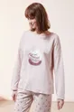 różowy Etam - Longsleeve piżamowy Fino