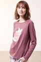 Etam - Pyžamové tričko s dlhým rukávom Fleur fialová 652347615