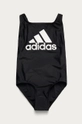 čierna adidas Performance - Detské plavky 92-170 cm GN5892 Dievčenský