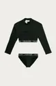 чорний Дитячий купальник Calvin Klein Для дівчаток