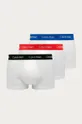 biały Calvin Klein Underwear - Bokserki (3-pack) Męski
