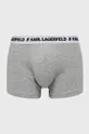 Karl Lagerfeld Bokserki (3-pack) 211M2102 szary