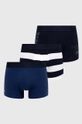 tmavomodrá Boxerky Lacoste (3-pack) Pánsky