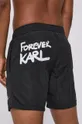 czarny Karl Lagerfeld Szorty kąpielowe KL21MBM07 Męski