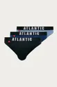 niebieski Atlantic Slipy (3-pack) Męski
