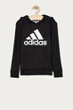 Dětská mikina adidas GN4027 s kapucí černá GN4027