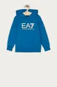 голубой EA7 Emporio Armani - Детская хлопковая кофта 104-164 cm Для мальчиков