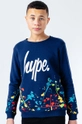 granatowy Hype Bluza dziecięca NAVY SPLAT Chłopięcy